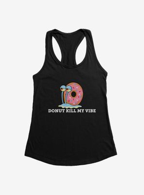 SpongeBob SquarePants Gary Donut Kill My Vibe Womens Tank Top