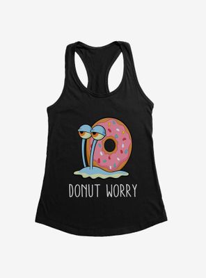 SpongeBob SquarePants Gary Donut Worry Womens Tank Top