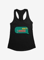 SpongeBob SquarePants Text Bubble Let's Hang Womens Tank Top