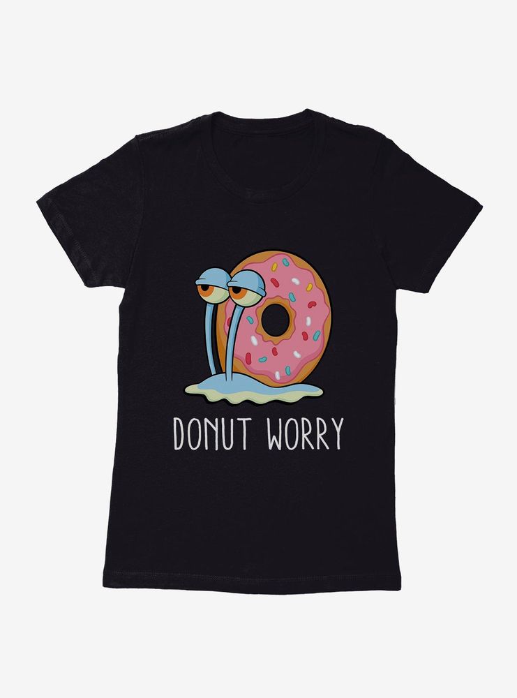 SpongeBob SquarePants Gary Donut Worry Womens T-Shirt