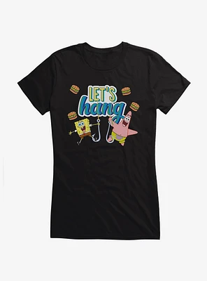 SpongeBob SquarePants Hooked Let's Hang Girls T-Shirt