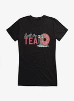 SpongeBob SquarePants Spill The Tea Gary Girls T-Shirt