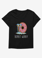 SpongeBob SquarePants Gary Donut Worry Womens T-Shirt Plus