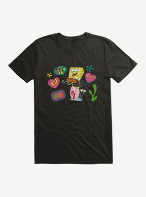 SpongeBob SquarePants Besties Patches T-Shirt