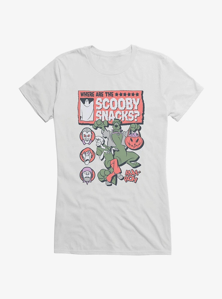 Scooby-Doo Where Are The Scooby Snacks Girls T-Shirt
