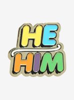 Hot Topic Foundation X The Trevor Project He/Him Pronoun Enamel Pin