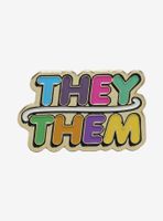 Hot Topic Foundation X The Trevor Project They/Them Pronoun Enamel Pin