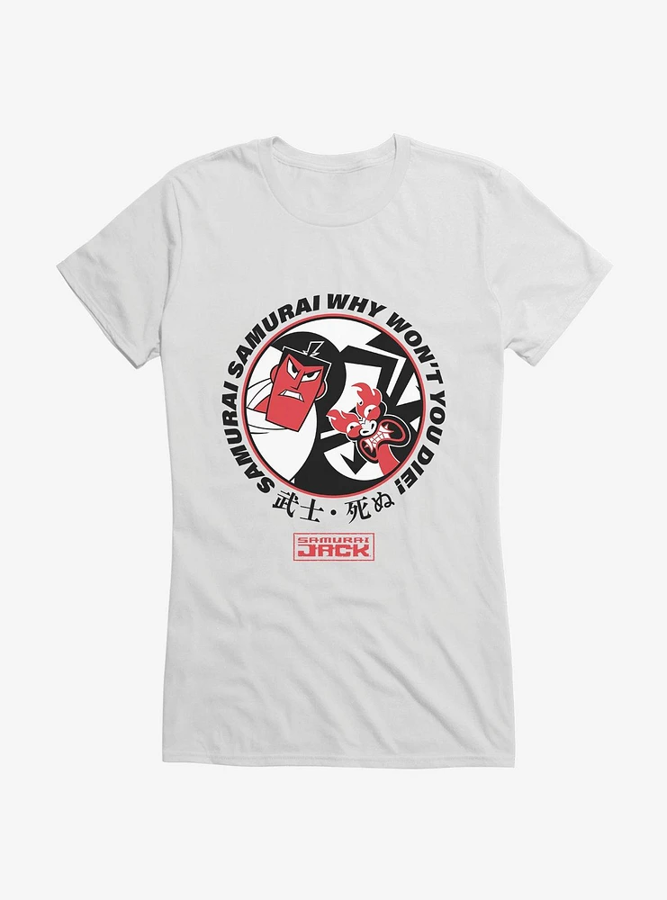 Samurai Jack Why Won't You Die! Girls T-Shirt