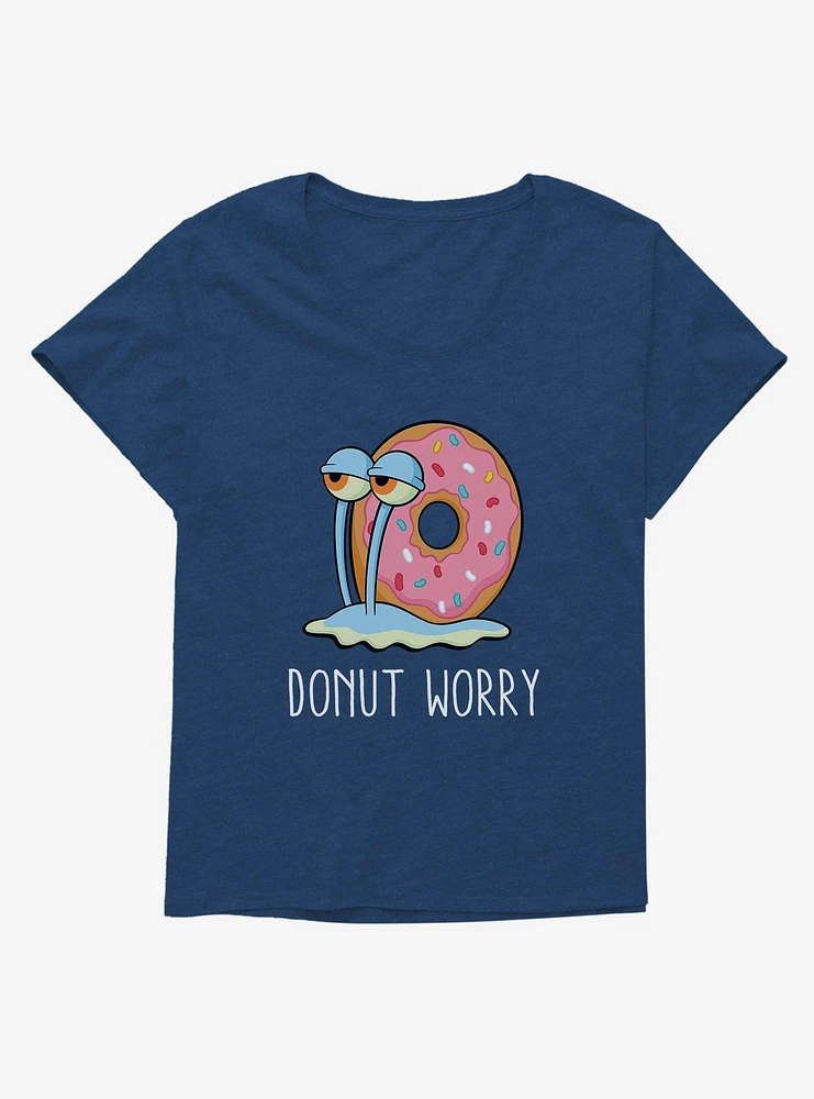 SpongeBob SquarePants Gary Donut Worry Girls T-Shirt Plus