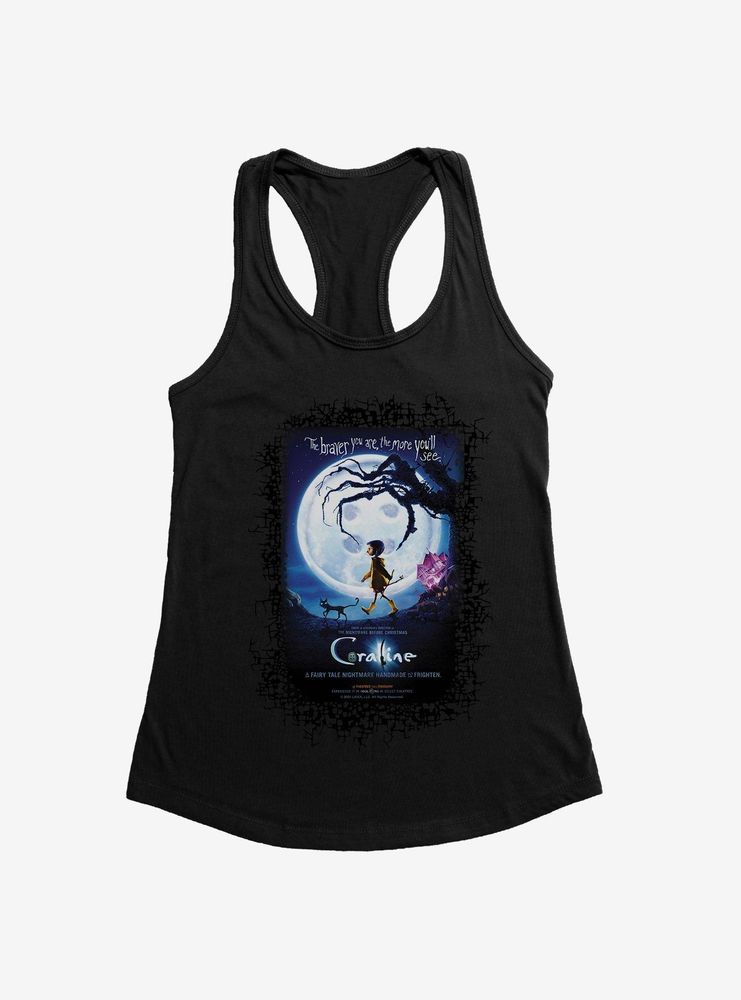 Coraline Moon Silhouette Poster Womens Tank Top