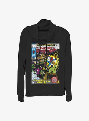 Marvel Spider-Man The Sinister Six Comic Cowl Neck Long-Sleeve Top