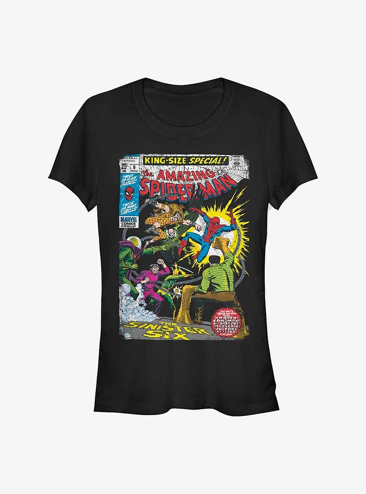 Marvel Spider-Man The Sinister Six Comic Girls T-Shirt