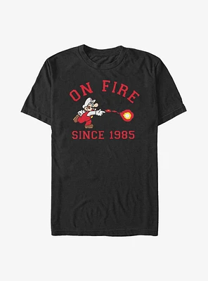 Nintendo Mario On Fire Since 1985 T-Shirt