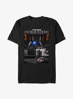 Star Wars Obi-Wan Kenobi Traitor Battle Panels T-Shirt