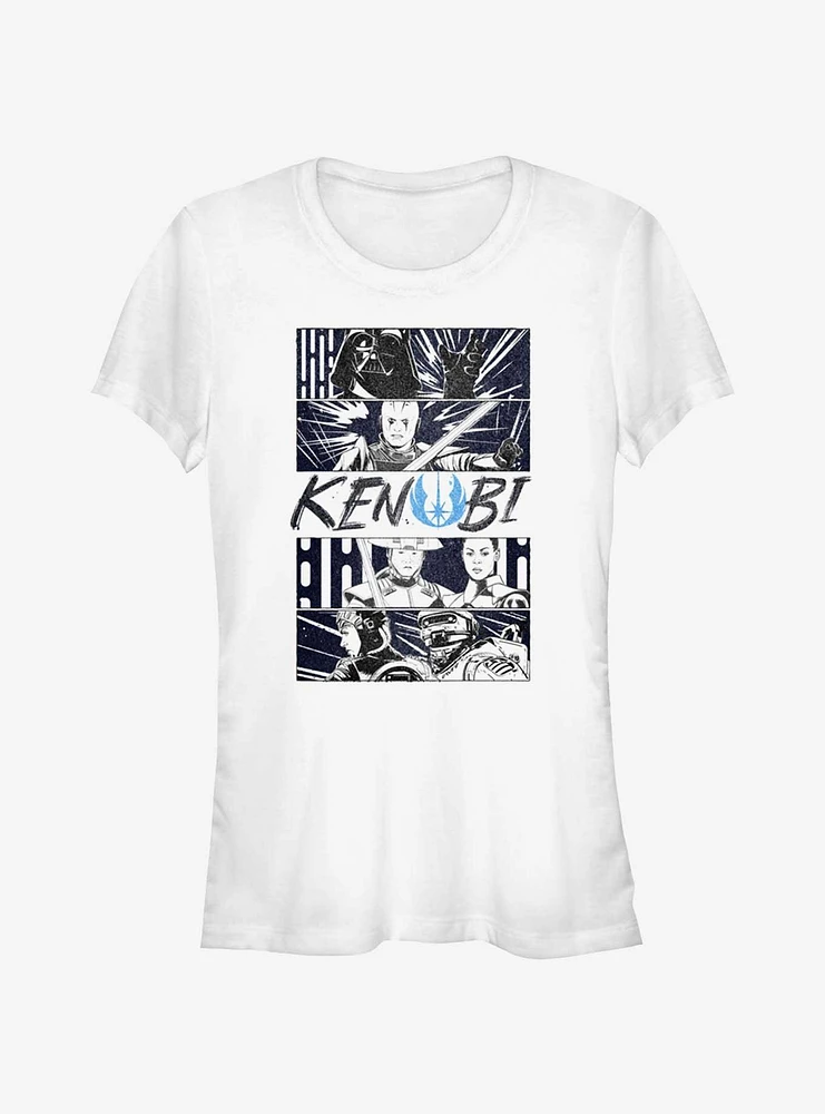 Star Wars Obi-Wan Kenobi Battle Sequence Girls T-Shirt