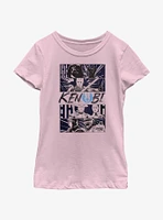 Star Wars Obi-Wan Kenobi Inquisitor Battle Panels Youth Girls T-Shirt
