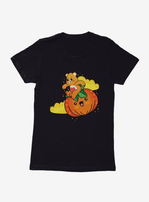 Care Bears Pumpkin Ride Womens T-Shirt