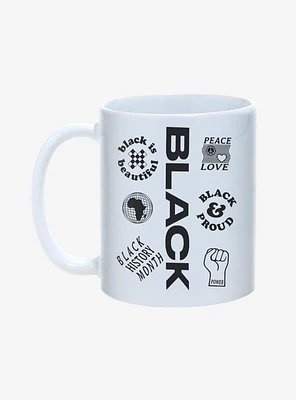 Black Icons Mug 11oz