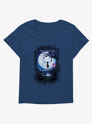 Coraline Moon Silhouette Poster Girls T-Shirt Plus