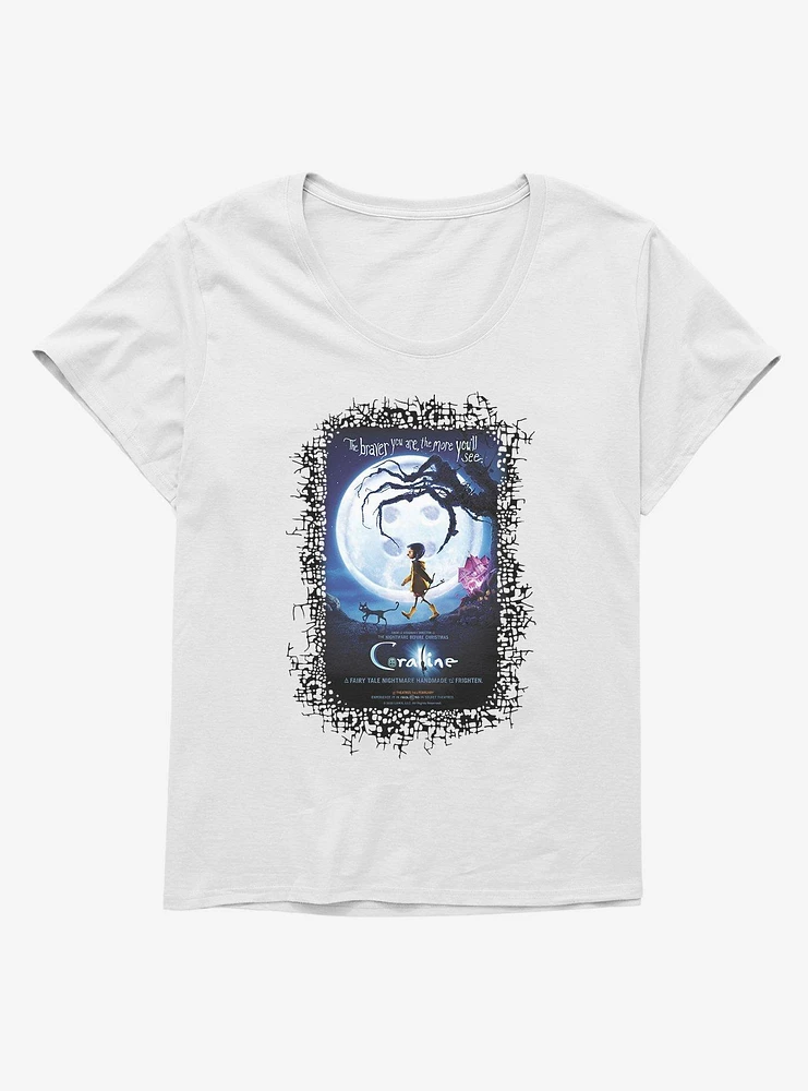 Coraline Moon Silhouette Poster Girls T-Shirt Plus