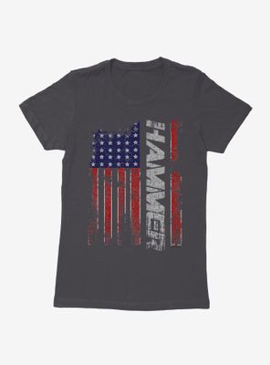 Major League Wrestling Hammer Flag Womens T-Shirt