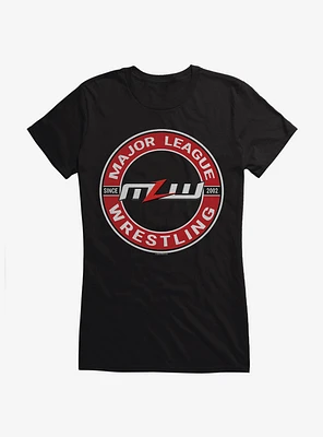 Major League Wrestling Circle Logo Girls T-Shirt