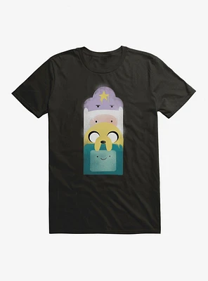 Adventure Time Characters Stack T-Shirt