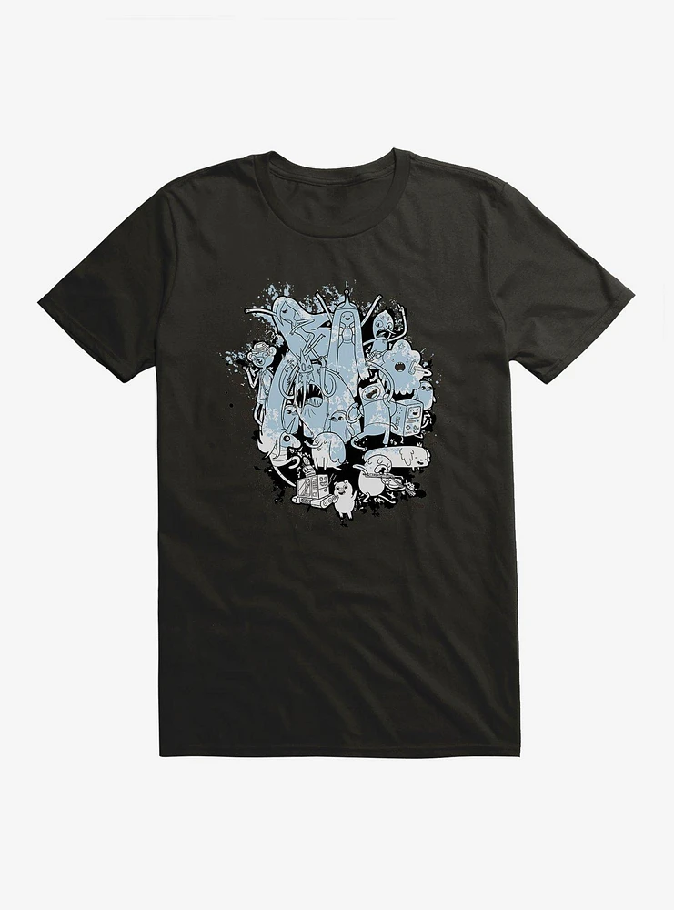 Adventure Time Color Paint Splatter T-Shirt