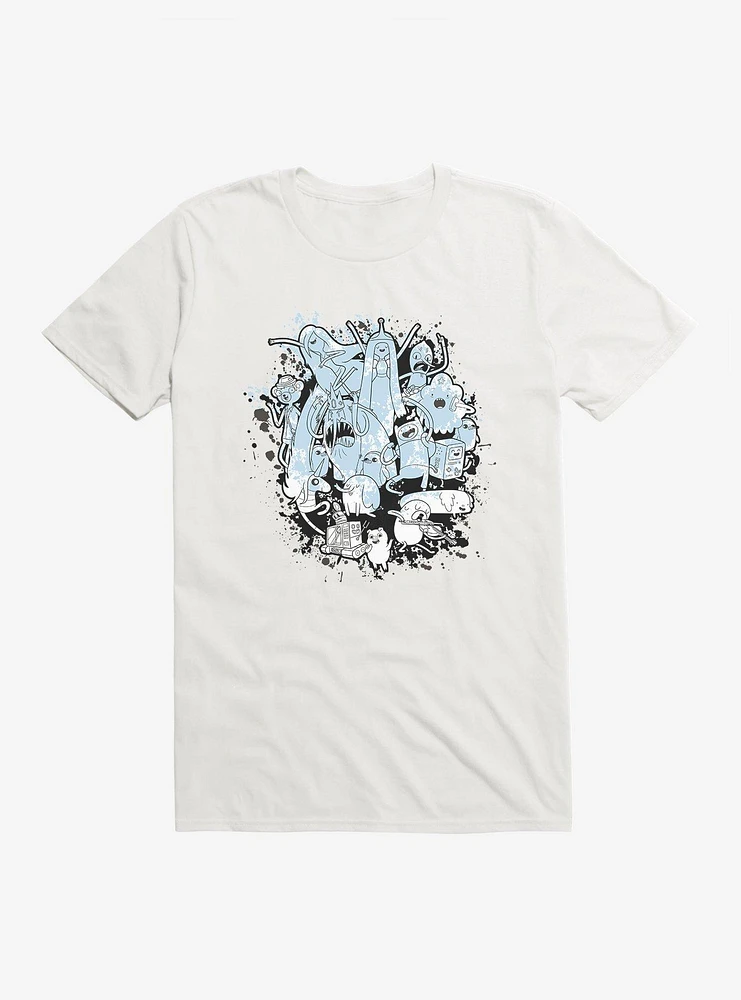 Adventure Time Color Paint Splatter T-Shirt