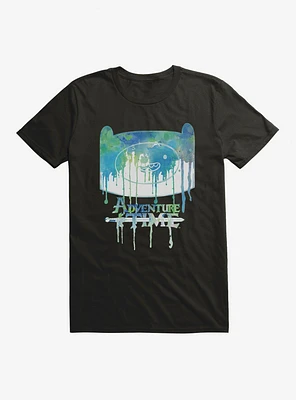 Adventure Time Finn Watercolors Drip T-Shirt