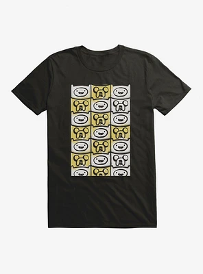 Adventure Time Checkerboard Finn And Jake T-Shirt