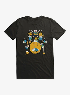 Adventure Time Finn And Jake Multiples T-Shirt