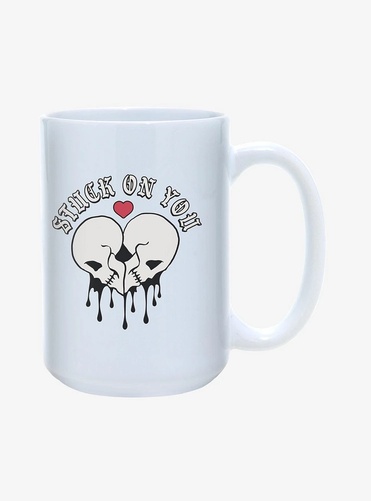 Stuck On You Skeleton Heart Mug 15oz