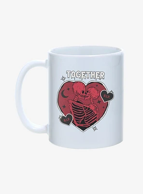 Together Forever Skeleton Heart Mug 11oz