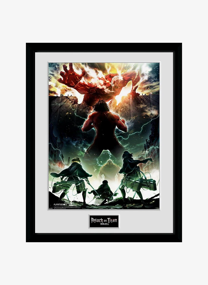 Attack On Titan Key Art Framed Poster
