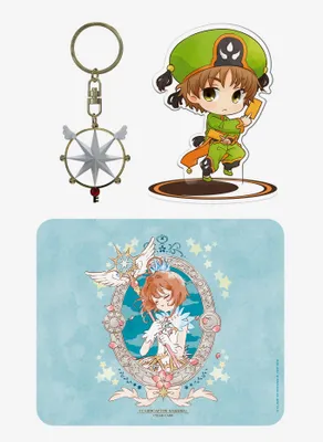 Cardcaptor Sakura Blue Mousepad, Acryl, & Keychain Bundle