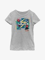 Marvel Ms. Flowers and Bolt Youth Girls T-Shirt