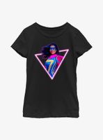 Marvel Ms. Neon Youth Girls T-Shirt
