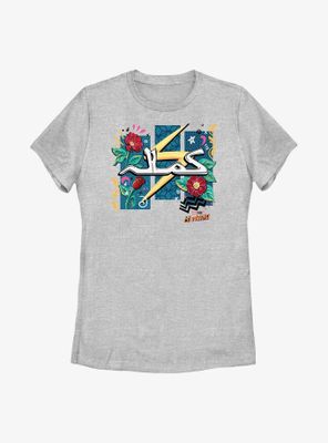 Marvel Ms. Flowers and Bolt Womens T-Shirt