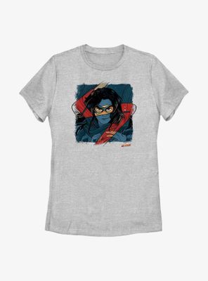 Marvel Ms. Portrait Womens T-Shirt