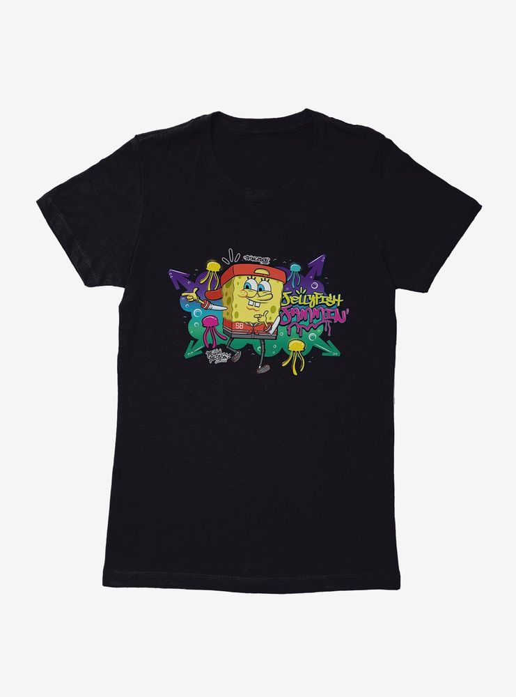 SpongeBob SquarePants Hip Hop Jellyfish Jammin' Womens T-Shirt