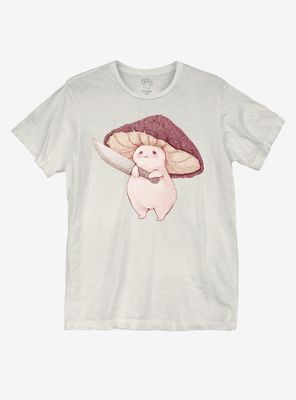 Mushroom With Knife T-Shirt By Fairydrop