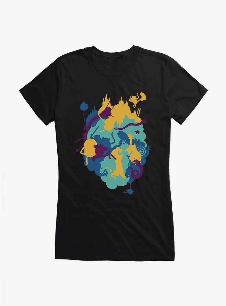 Adventure Time Abstract Colorblock Girls T-Shirt