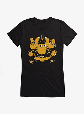 Adventure Time Jake The Dog Multiples Girls T-Shirt