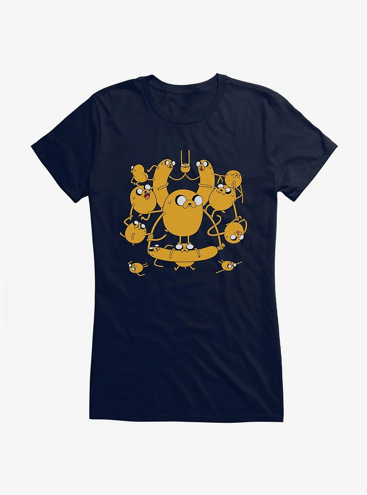 Adventure Time Jake The Dog Multiples Girls T-Shirt
