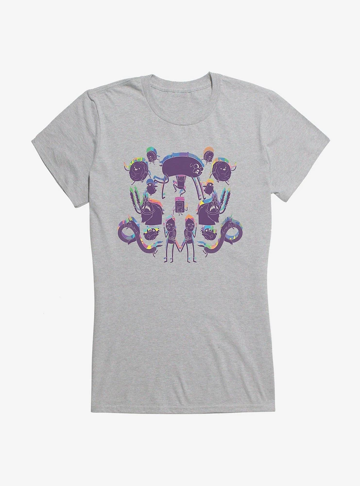 Adventure Time Rainbow Shadows Girls T-Shirt