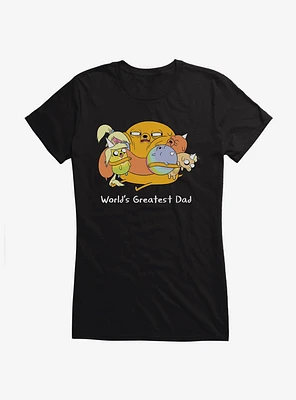 Adventure Time World's Greatest Dad Girls T-Shirt