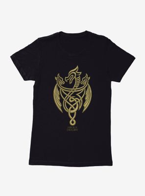 House of the Dragon Gold Three-Headed Womens T-Shirt