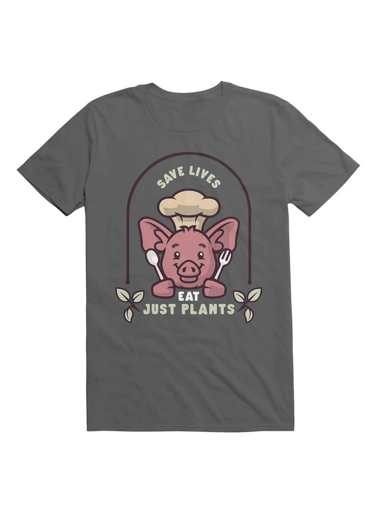 Kawaii Save Lives Eat Just Plants T-Shirt