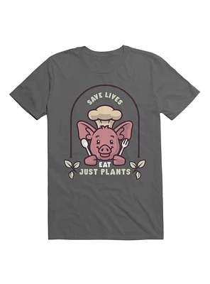 Kawaii Save Lives Eat Just Plants T-Shirt